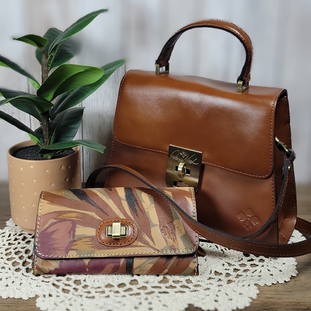Patricia Nash Satchel + Wallet EUC